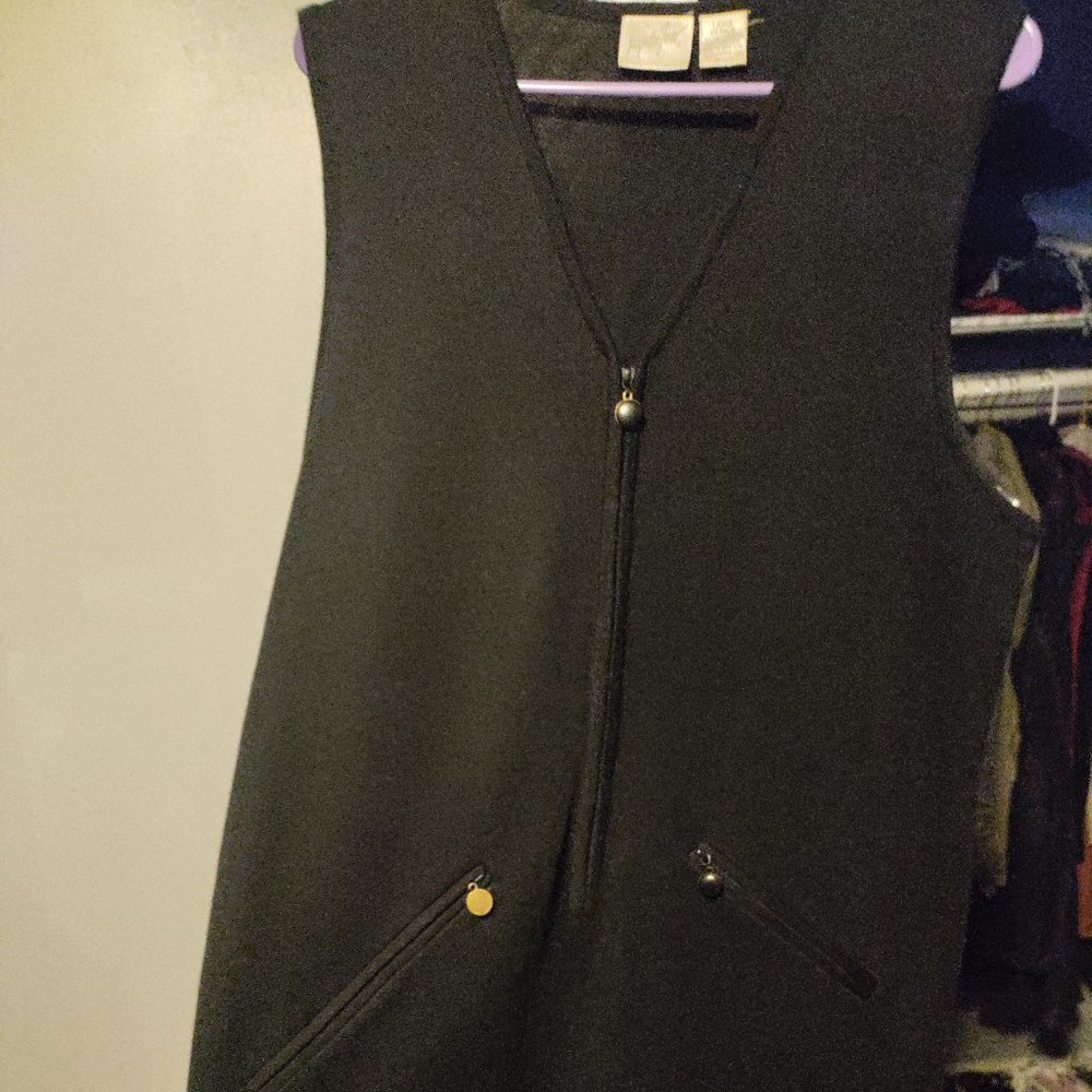 Ladies black knit dress